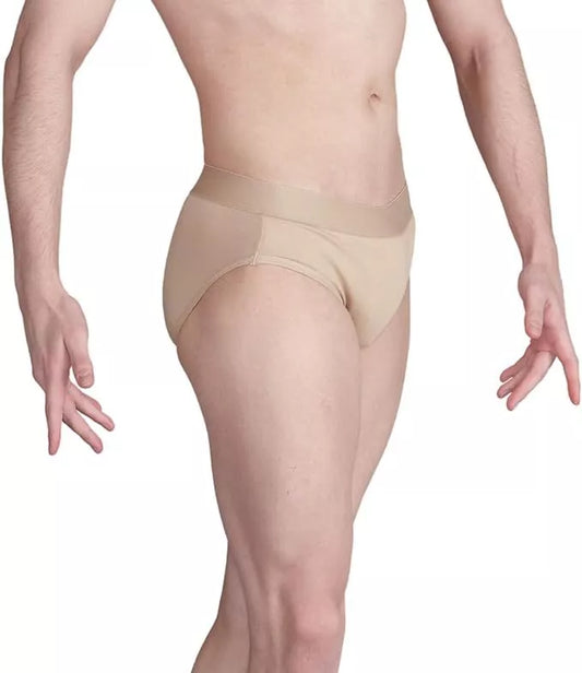 Silky Dance Men's & Boy's Full Seat Full Frontal Padding Dance Belt Brief - Nude