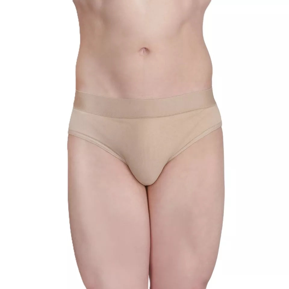 Silky Dance Men's & Boy's Full Seat Full Frontal Padding Dance Belt Brief - Nude