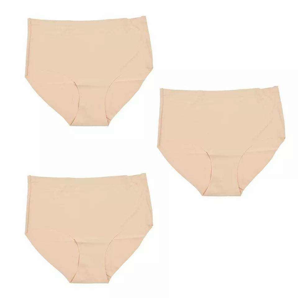 Anucci 3 Pairs Seamless No VPL Briefs Smoothing Invisible Knickers Underwear