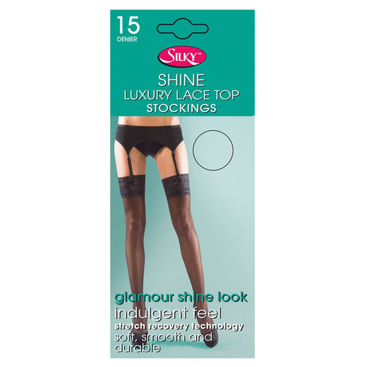 Shine Lace Top Stockings